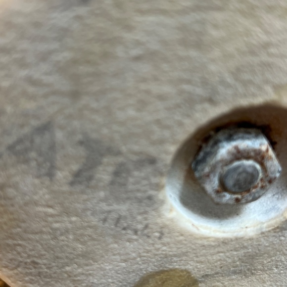 Vintage Whimsical Cherub on a Fish with Marble Base - Picture 8 of 9